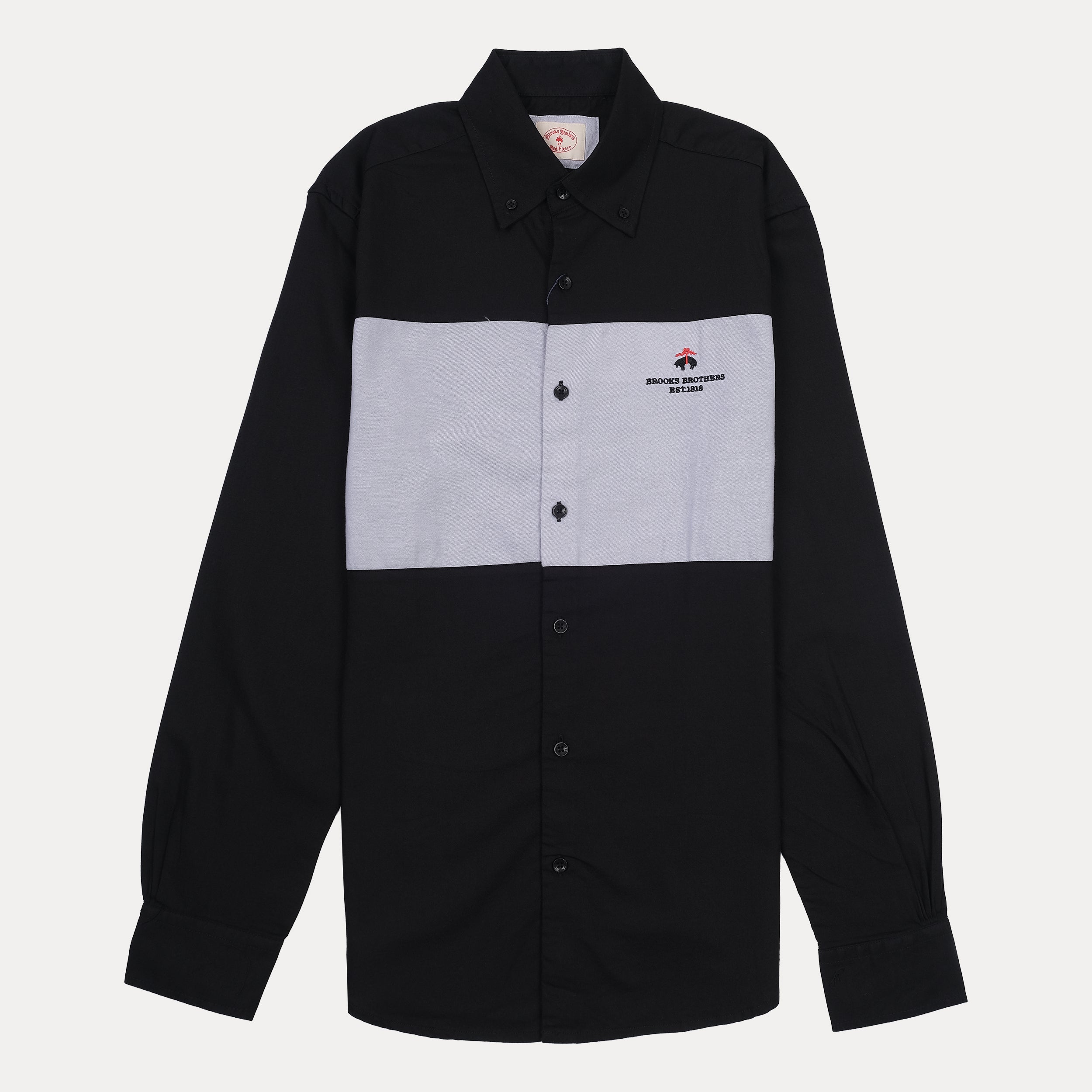 BROOKS BROTHERS Classic Colorblock Button-Up Shirt