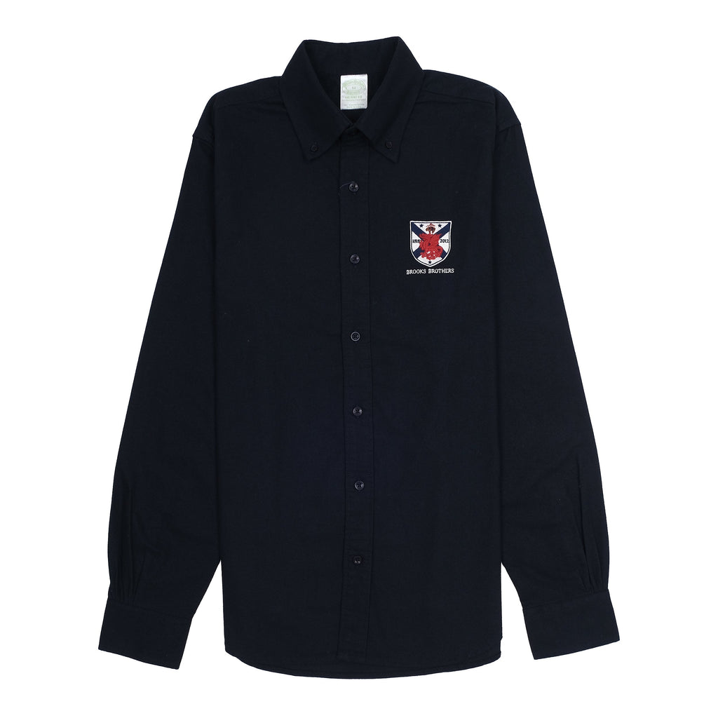 BROOKS BROTHERS Nightshade Indigo Classic Fit Long Sleeve Button-Down Shirt