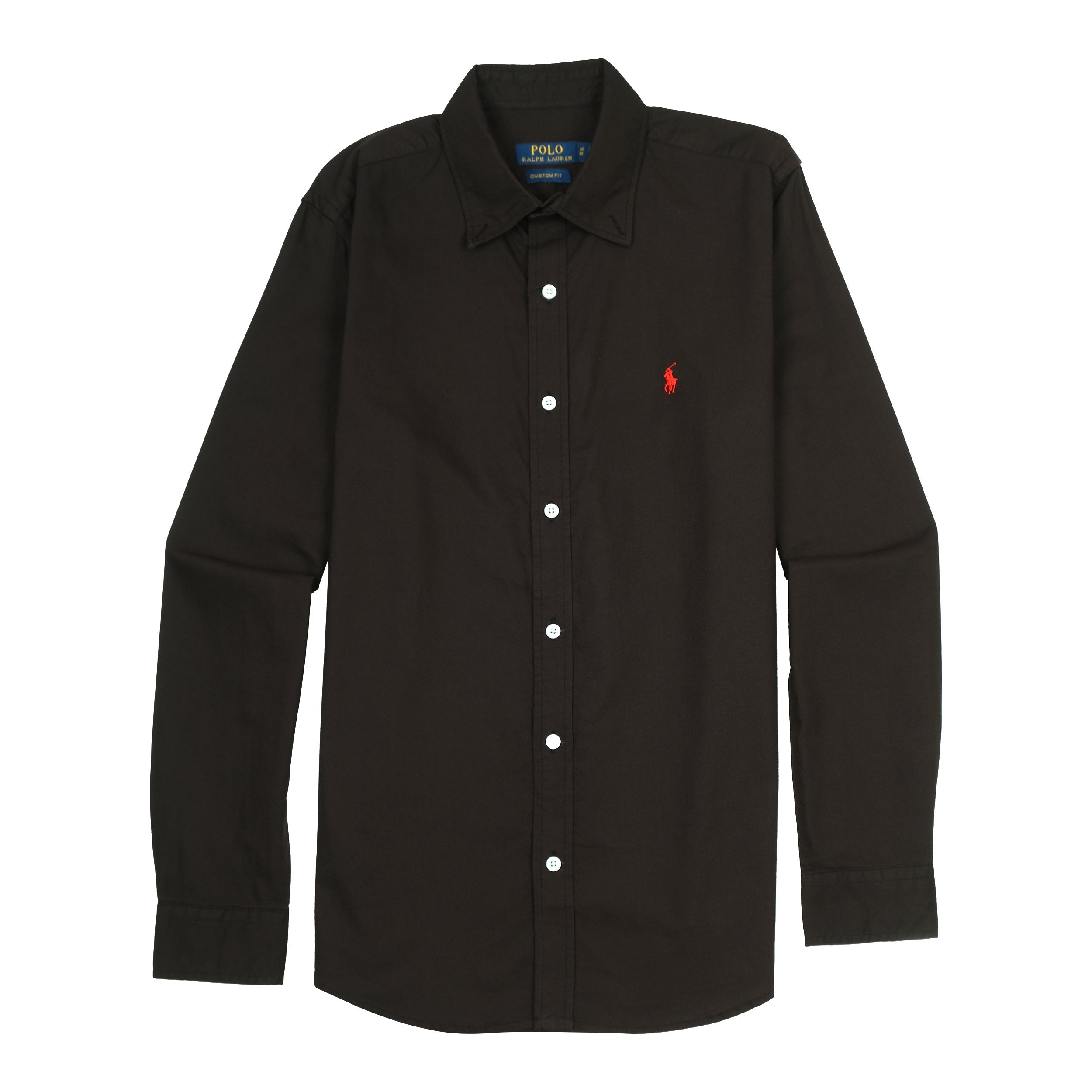 Polo Ralph Lauren Custom Fit Elegant Espresso Button-Up Shirt