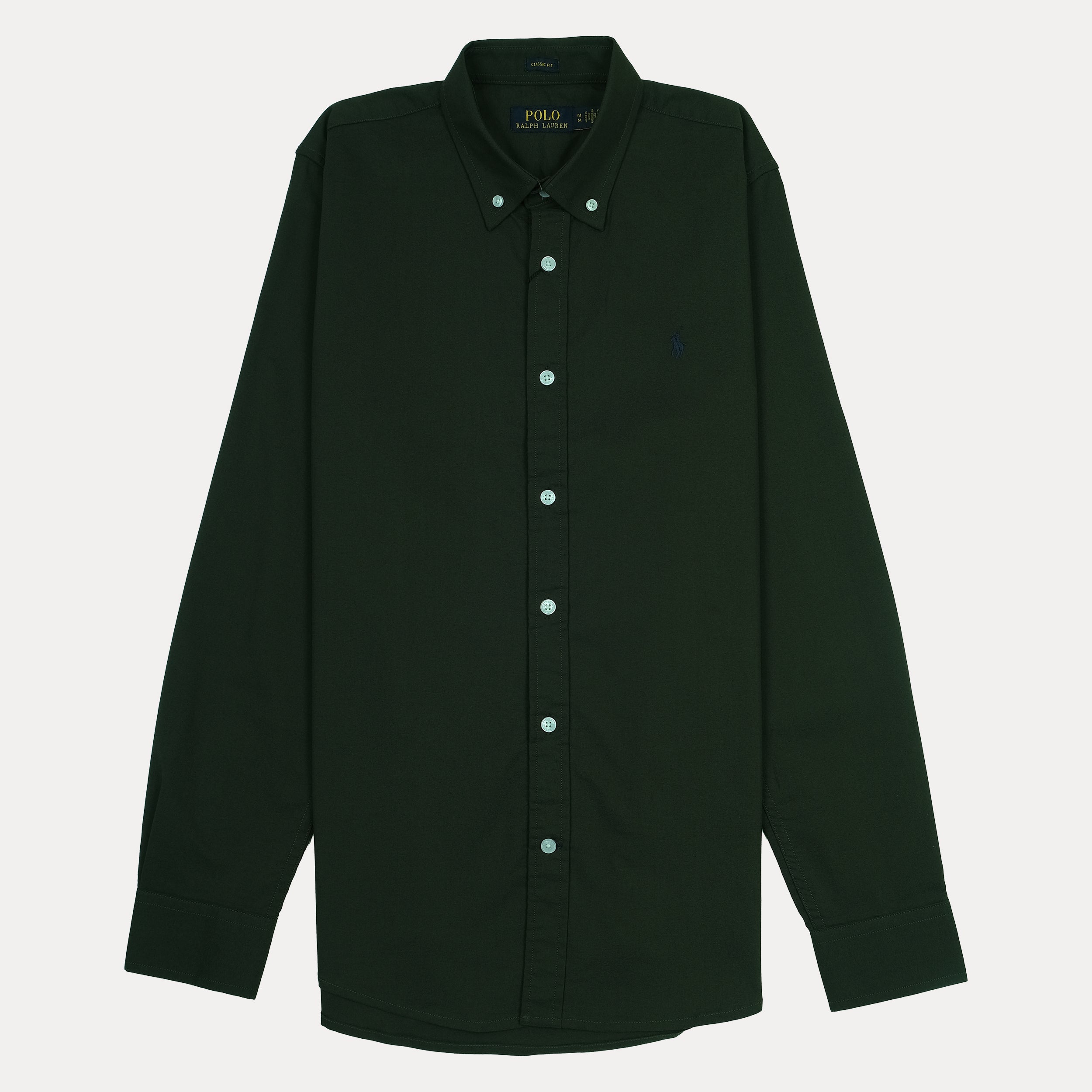 Polo Ralph Lauren Classic Fit Long Sleeve Button-Down Shirt in Dark Green