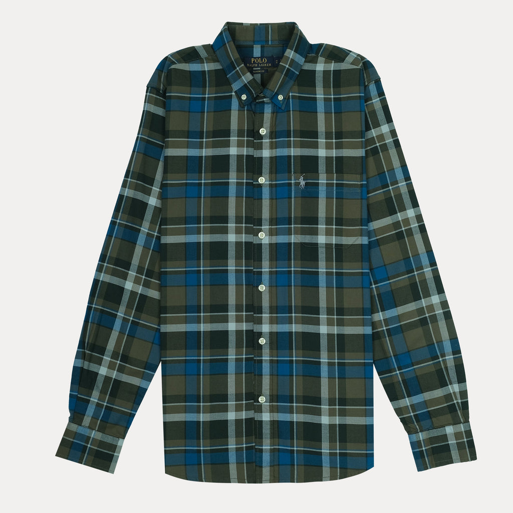 Ralph Lauren Classic Fit Plaid Button-Down Shirt