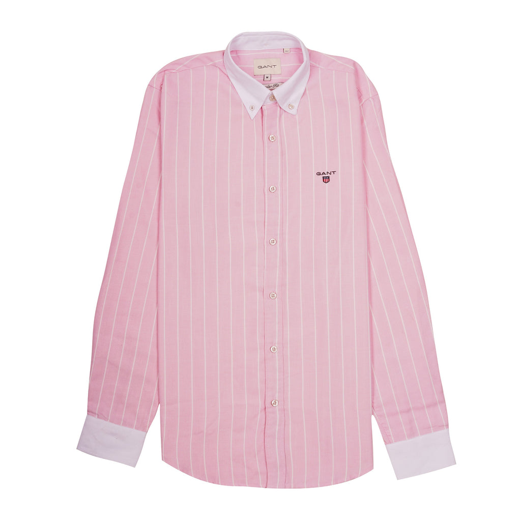 GANT Radiant Coral Slim Fit Long Sleeve Button-Up Shirt