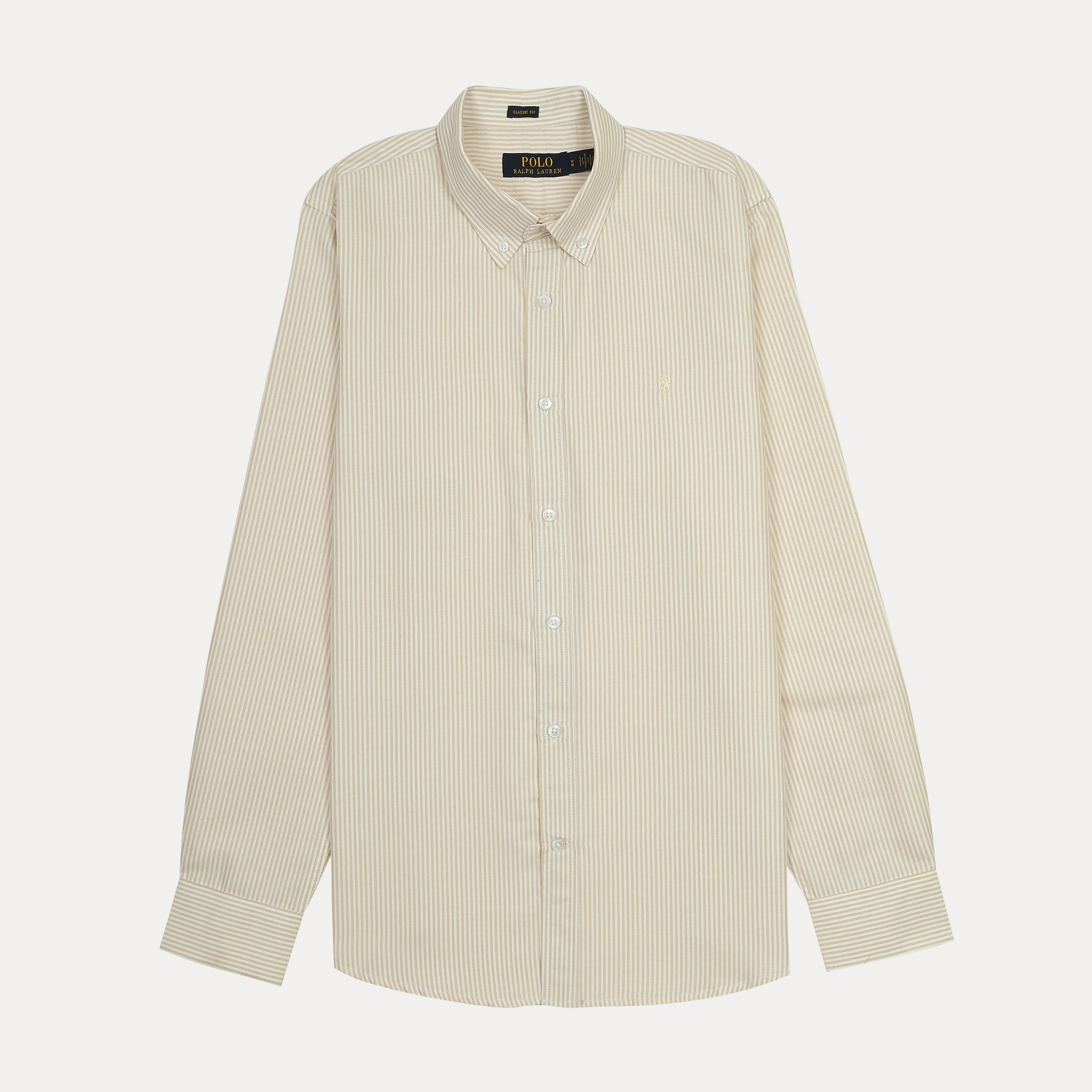 Polo Ralph Lauren Classic Fit Striped Shirt in Creamy Vanilla Swirl