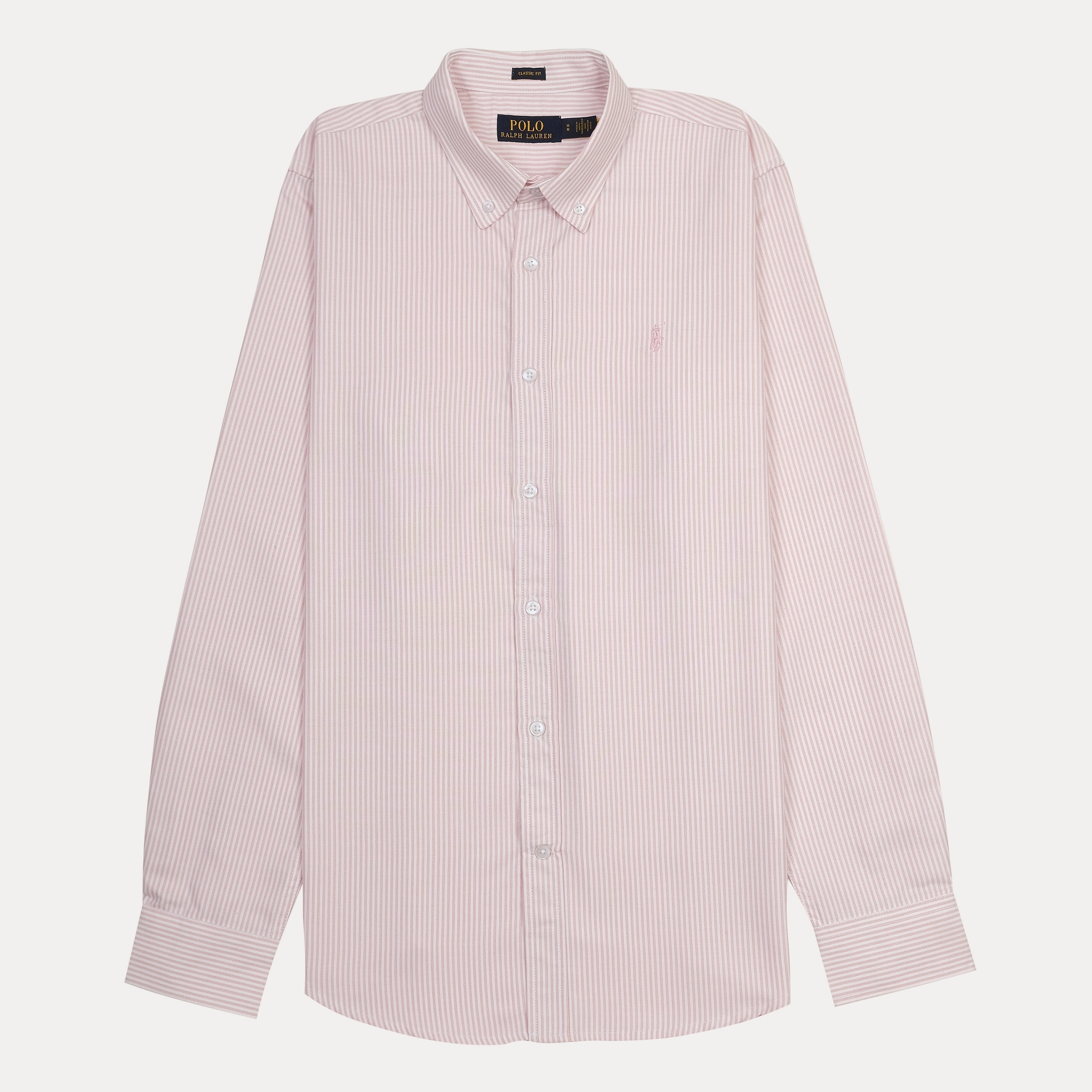 Polo Ralph Lauren Classic Fit Striped Shirt in Blush Whisper