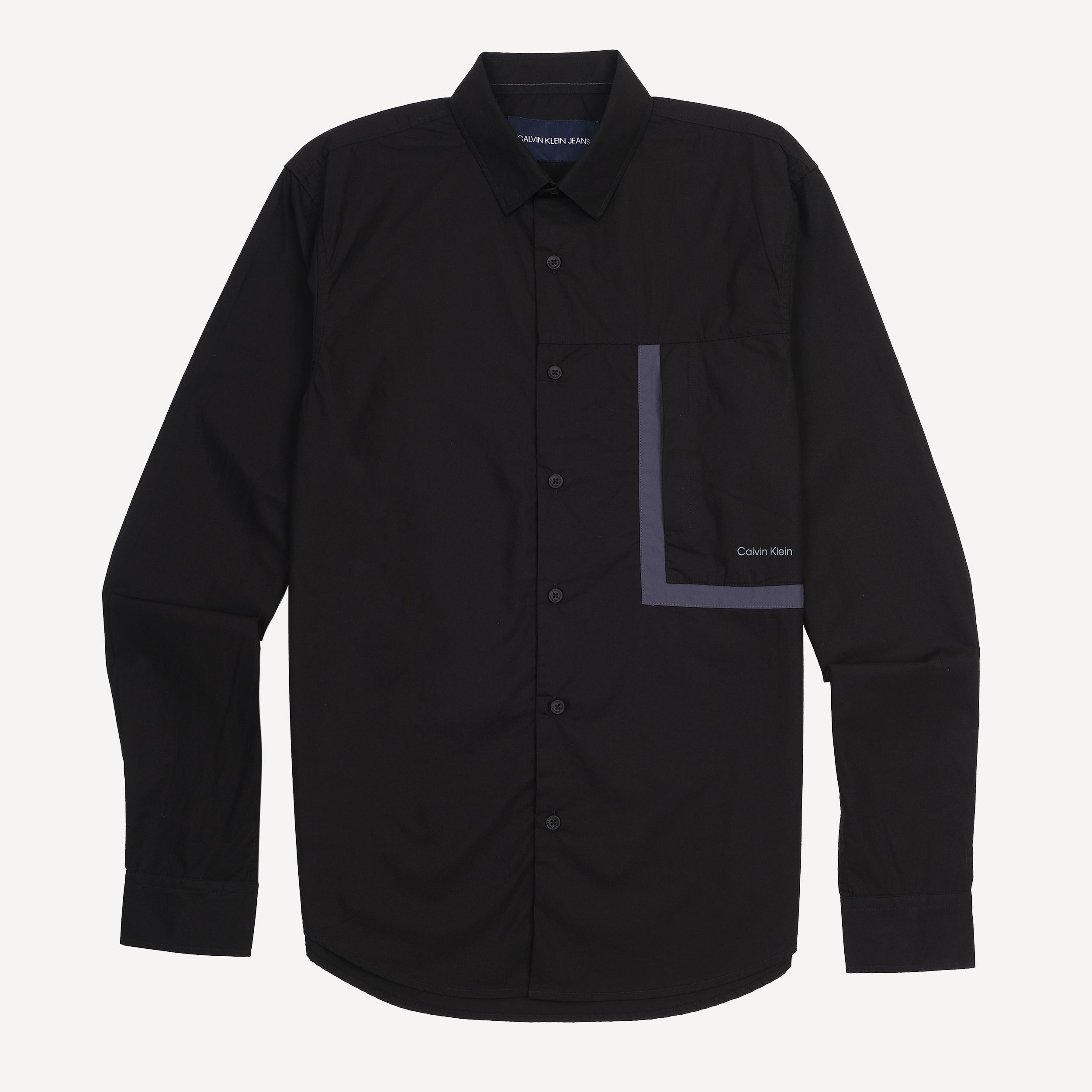 Calvin Klein Elegant Noir Button-Up Shirt