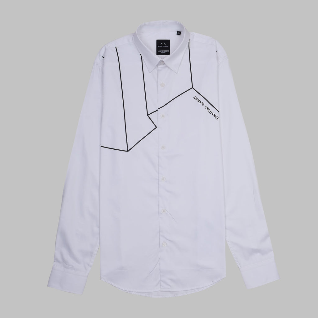 ARMANI EXCHANGE Ethereal Pearl Classic Fit Long Sleeve Shirt