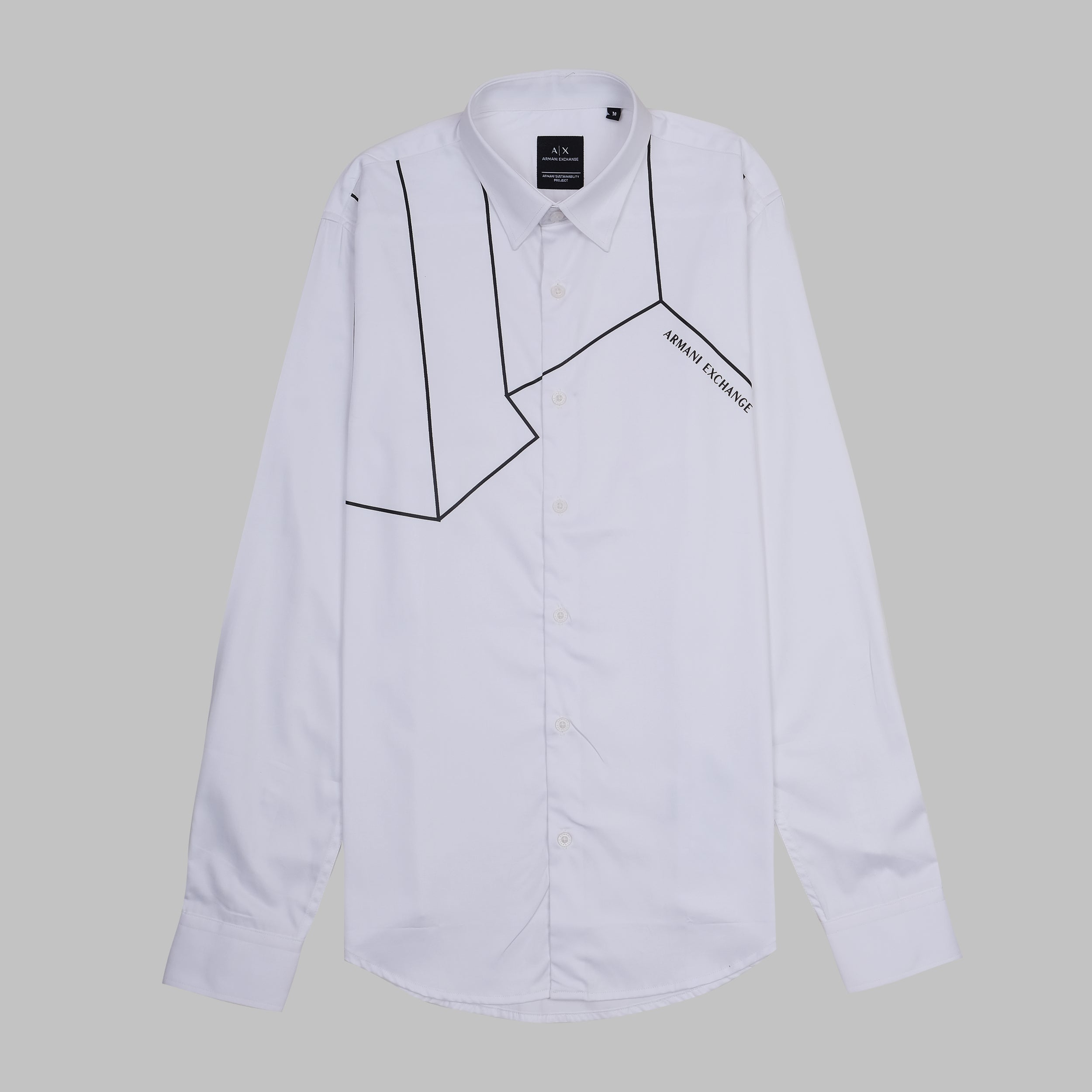 ARMANI EXCHANGE Ethereal Pearl Classic Fit Long Sleeve Shirt