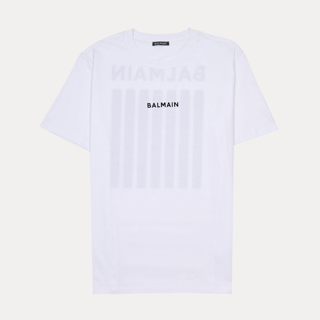 BALMAIN Chic Whisper White Graphic Tee