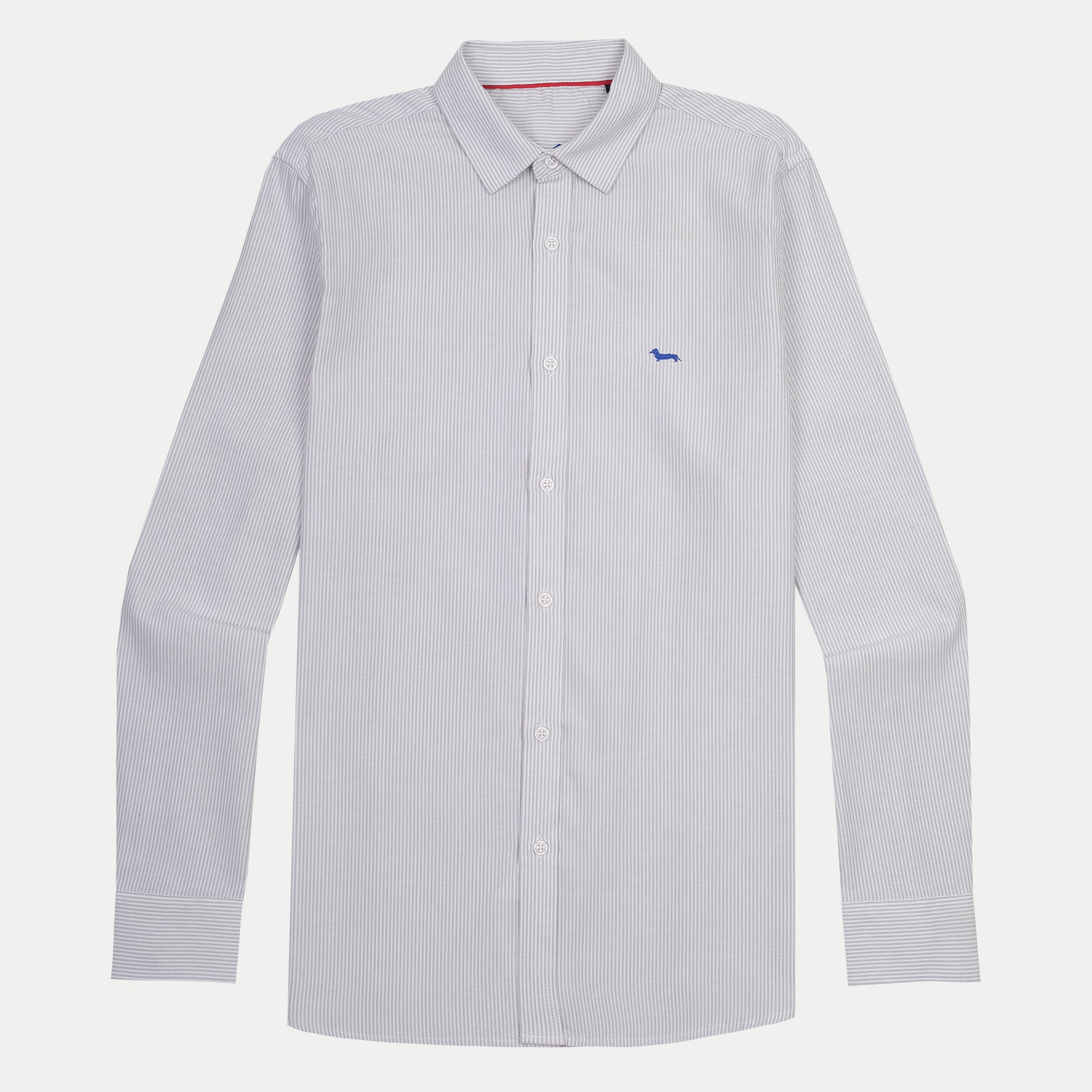 harmont&blaine Striped Elegance Shirt in Soft Sky