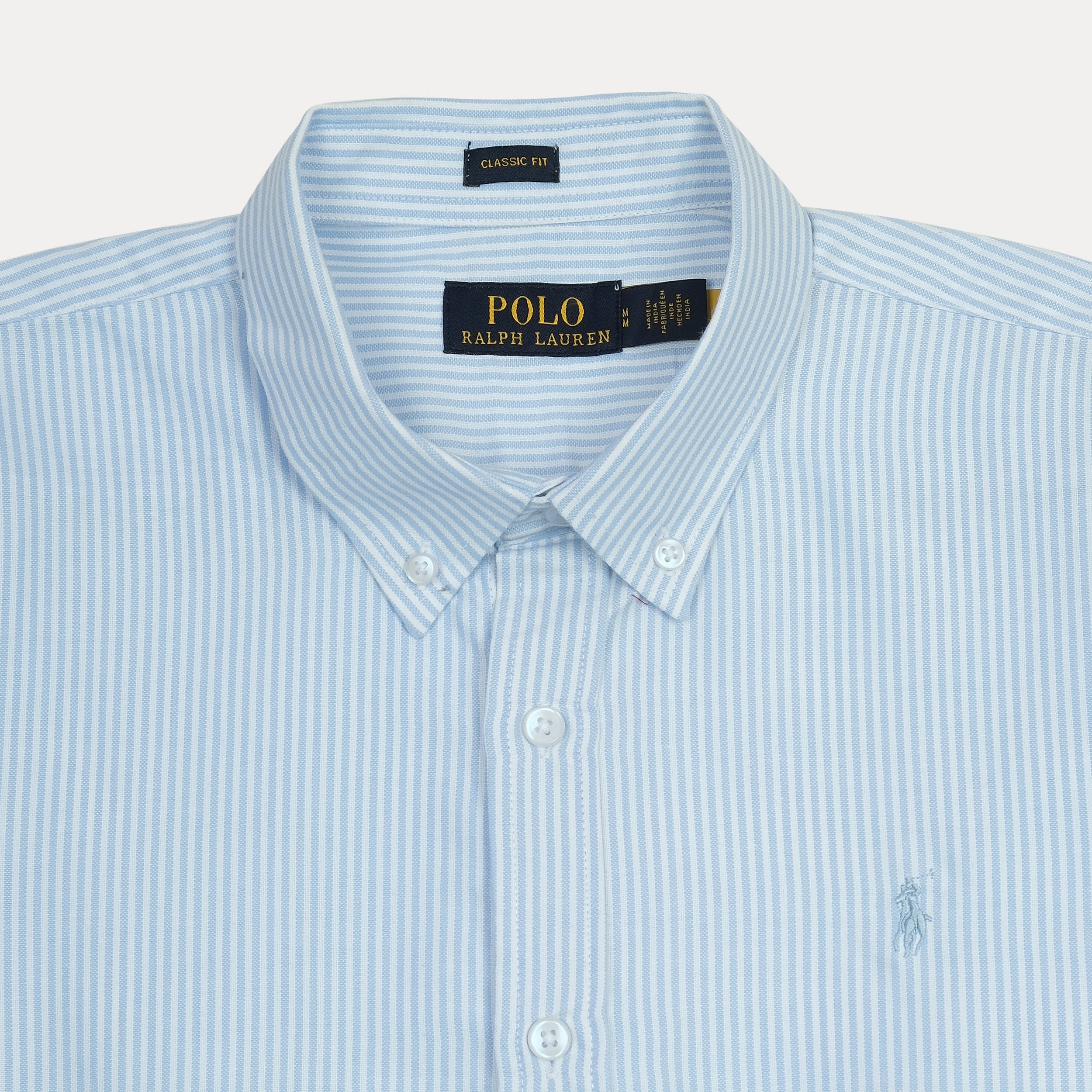Polo Ralph Lauren Classic Fit Striped Shirt in Serene Sky