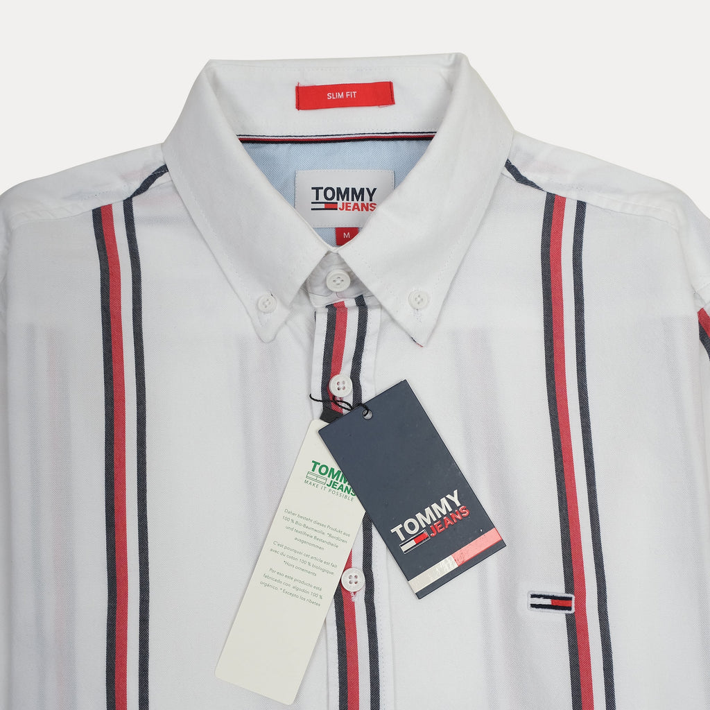 TOMMY JEANS Opulent Azure Slim Fit Long Sleeve Shirt