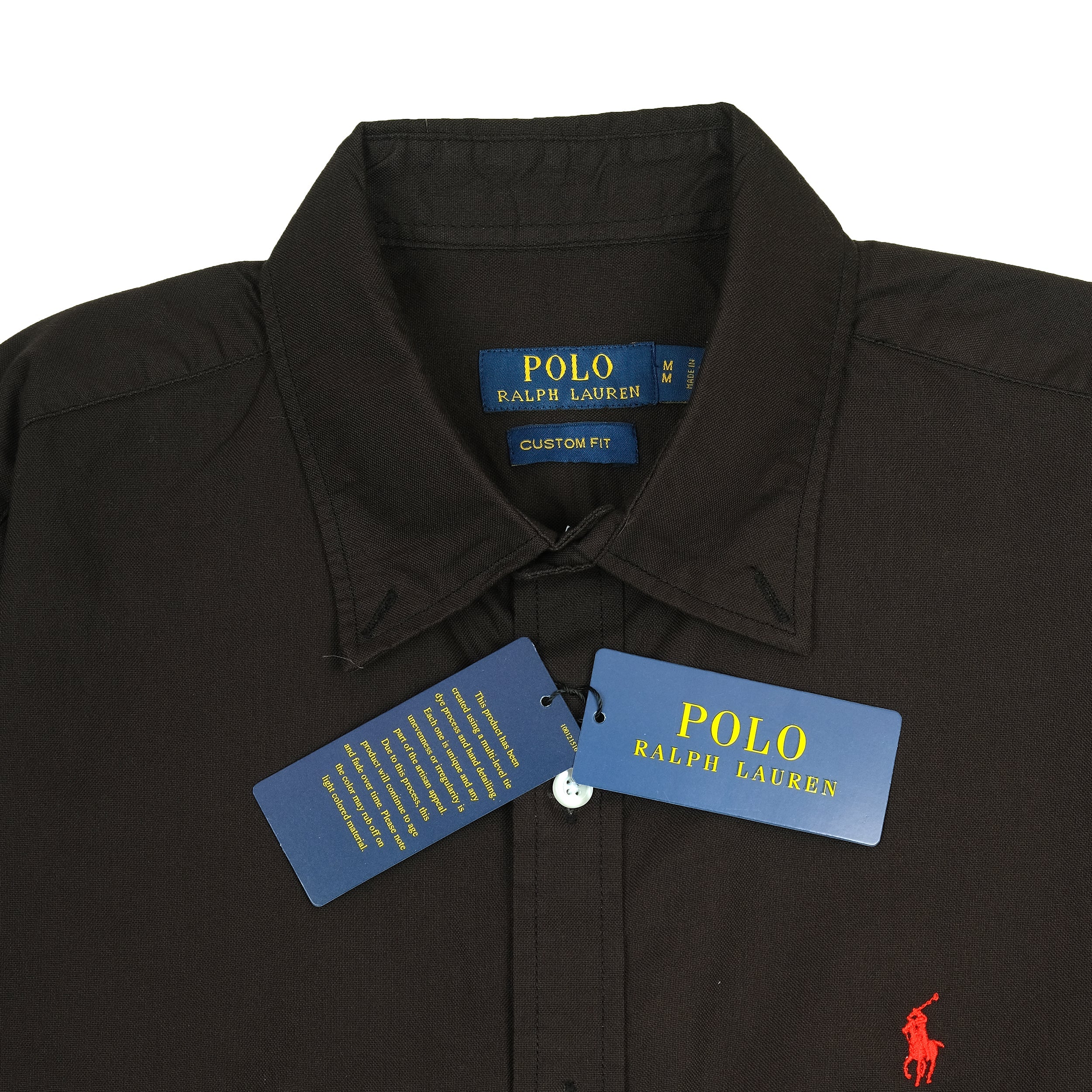 Polo Ralph Lauren Custom Fit Elegant Espresso Button-Up Shirt