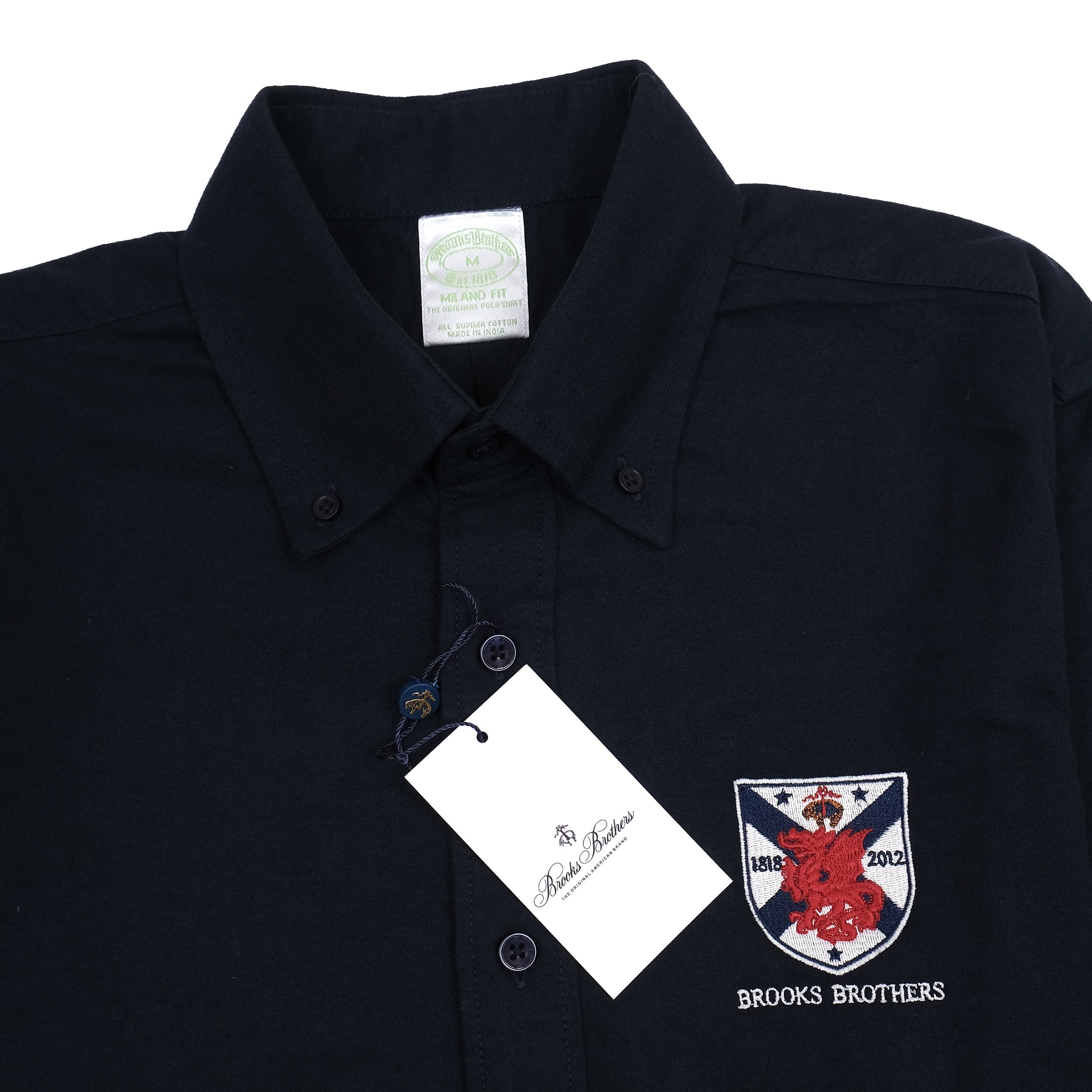 BROOKS BROTHERS Nightshade Indigo Classic Fit Long Sleeve Button-Down Shirt