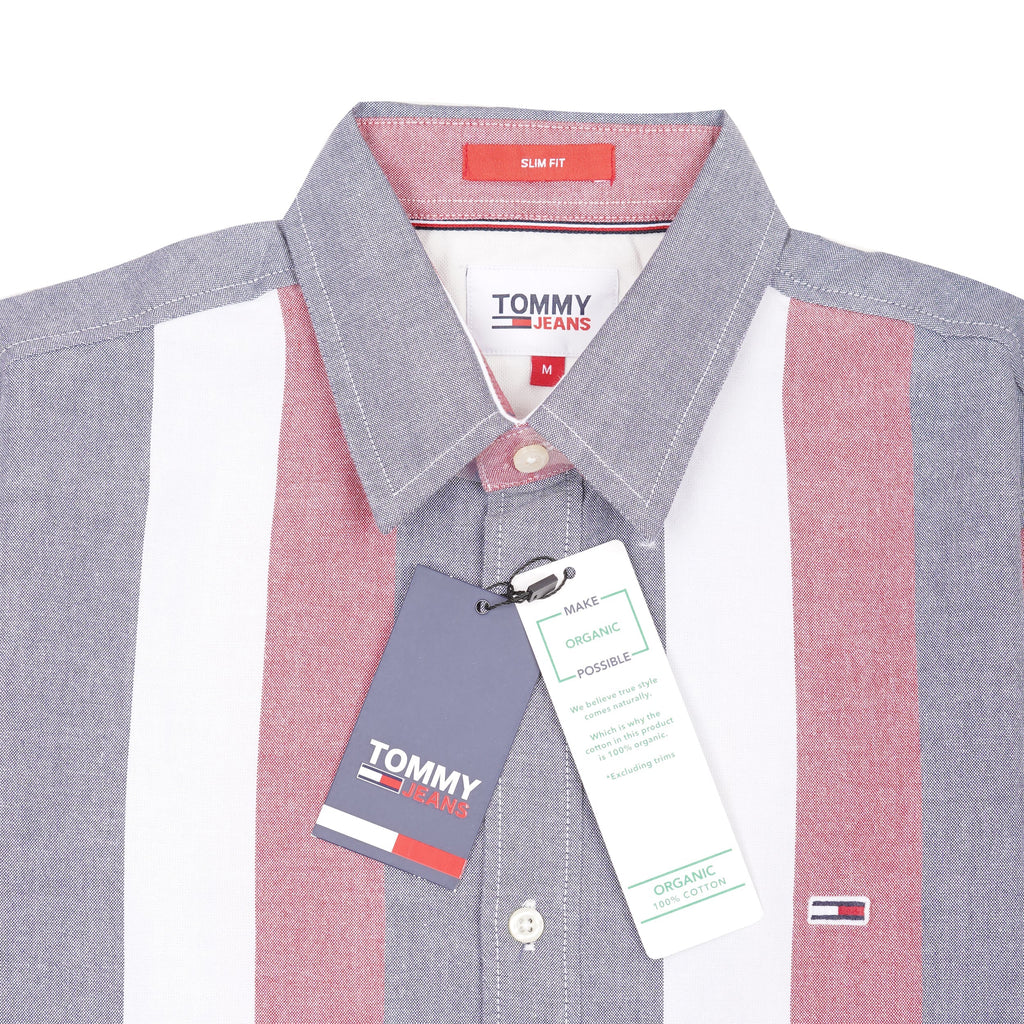 TOMMY JEANS Opulent Juniper Smoke Modern Fit Long Sleeve Shirt