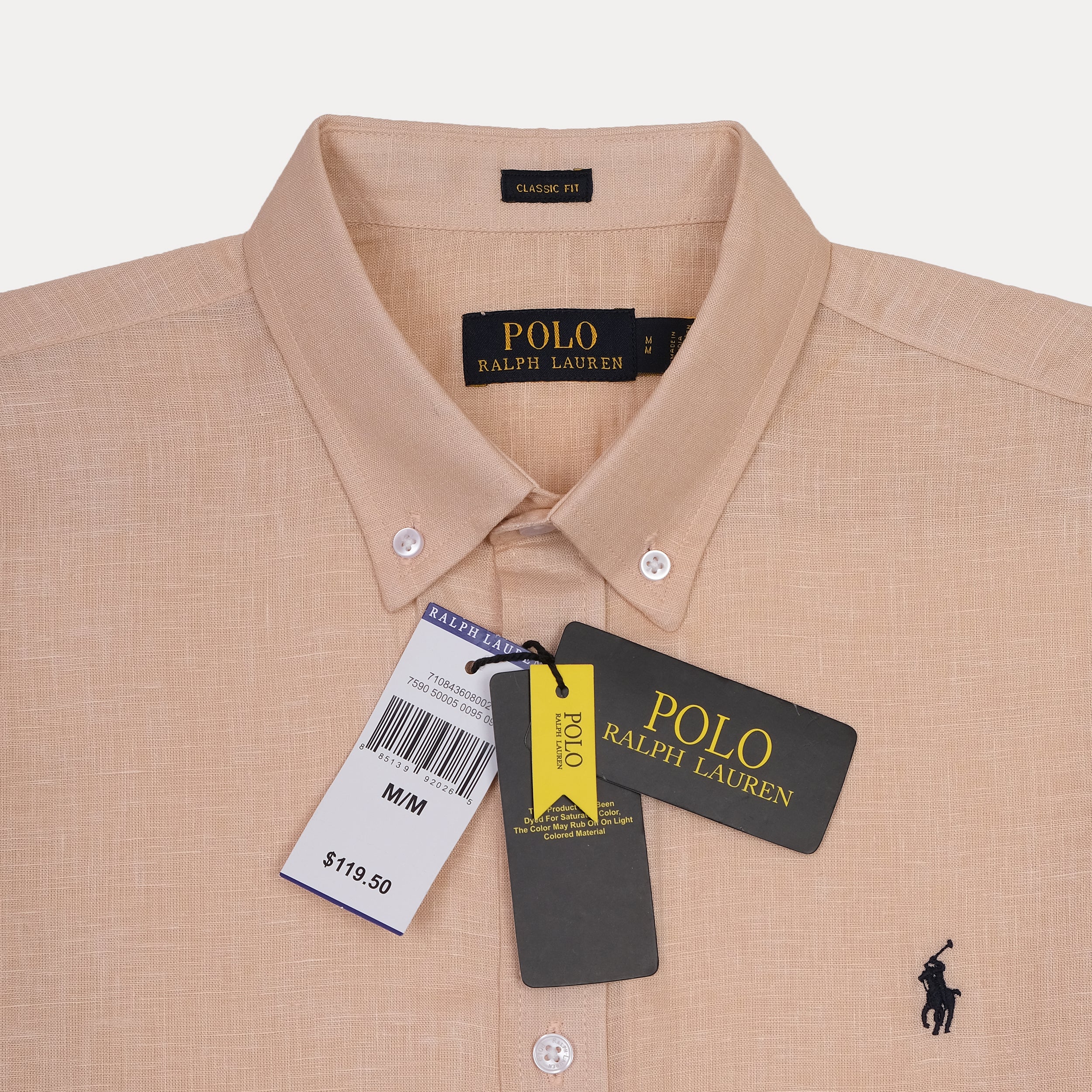 Polo Ralph Lauren Classic Fit Linen Shirt in Soft Apricot Dream