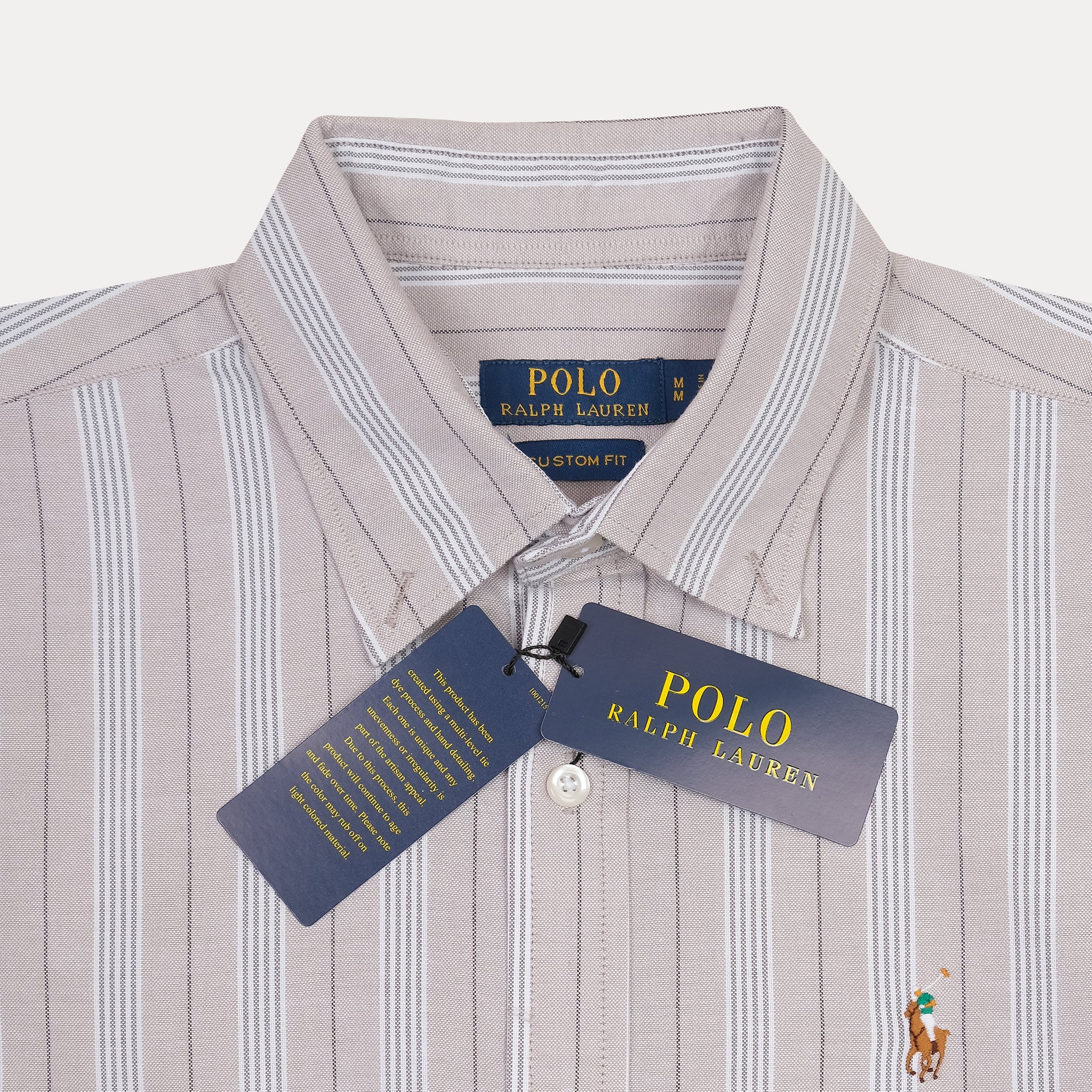 Polo Ralph Lauren Striped Elegance Shirt in Soft Sand