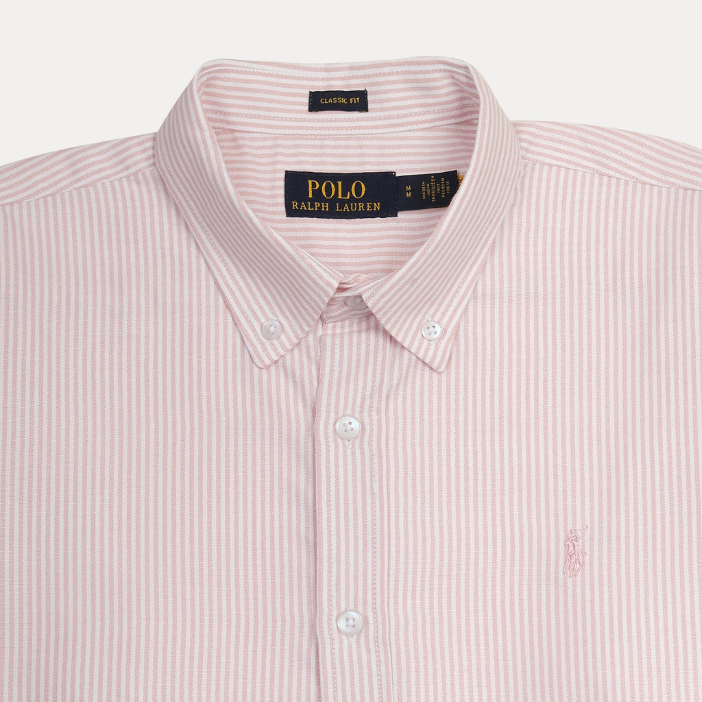 Polo Ralph Lauren Classic Fit Striped Shirt in Blush Whisper