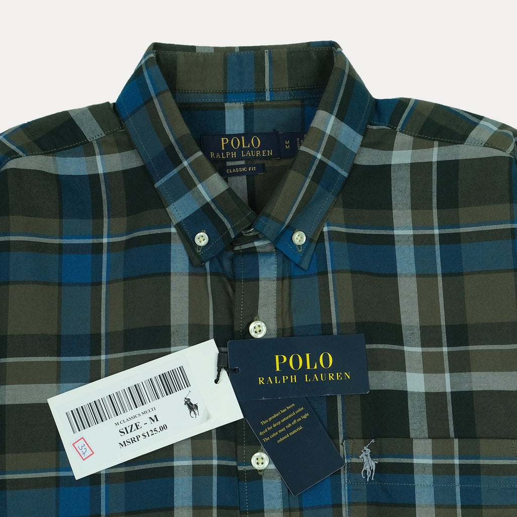 Ralph Lauren Classic Fit Plaid Button-Down Shirt