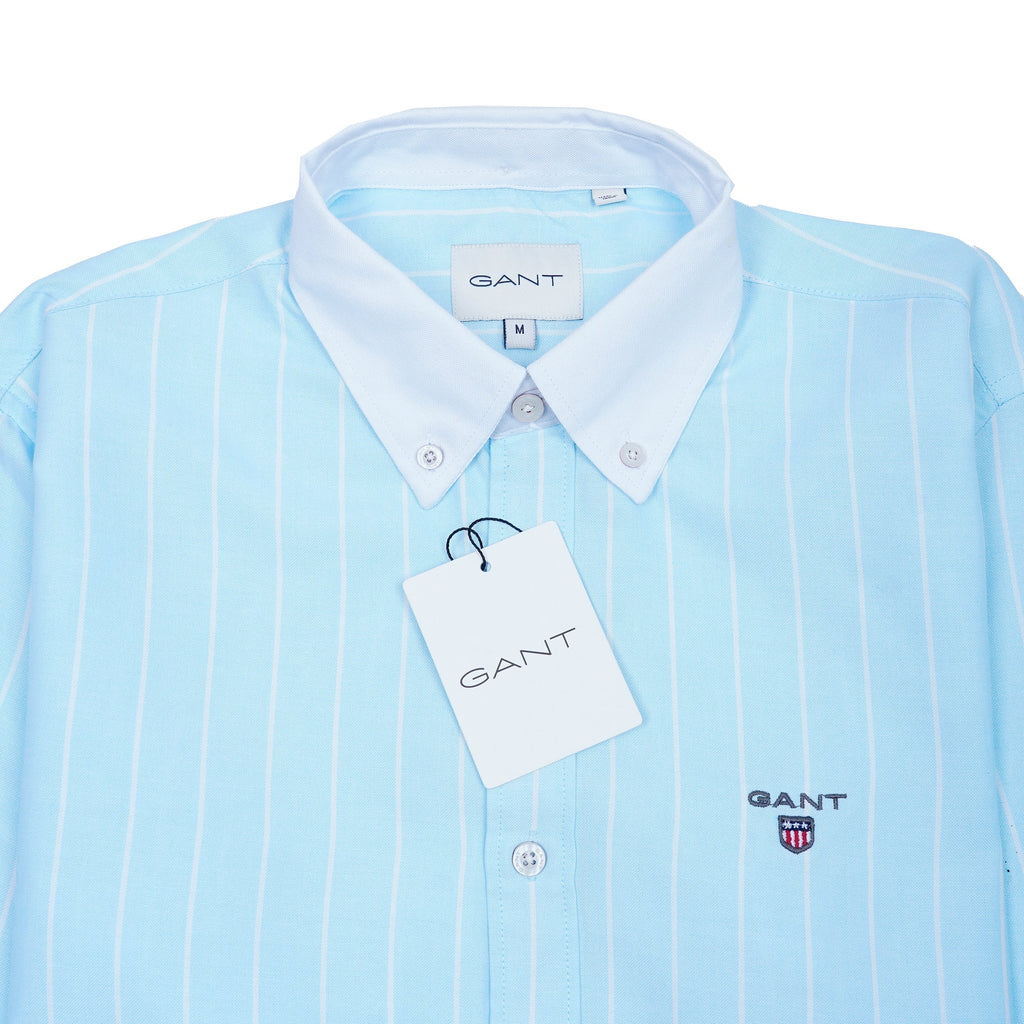 GANT Prismatic Azure Tailored Fit Long Sleeve Button-Up Shirt