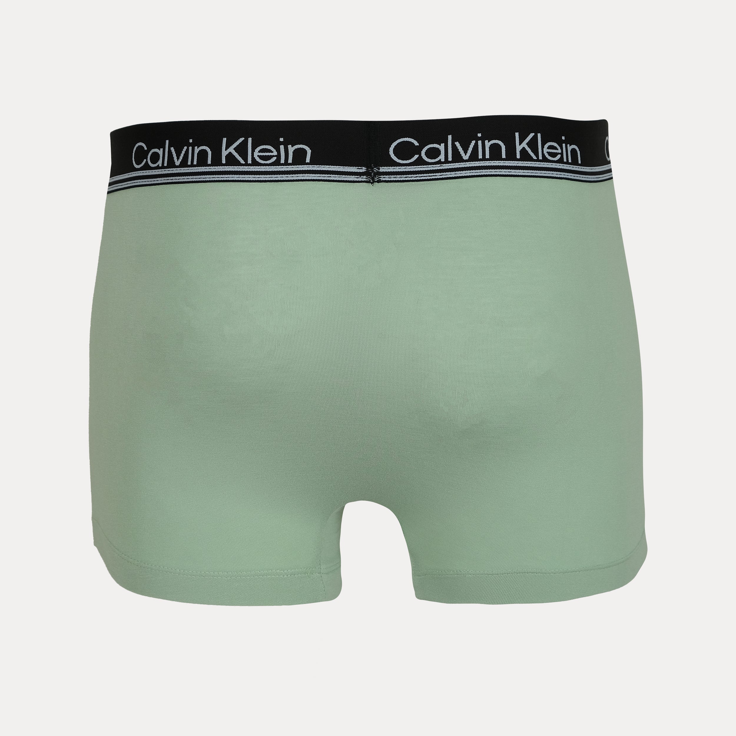 Calvin Klein Luxurious Tranquil Trunks in Serene Green, Bold Black & Radiant Red