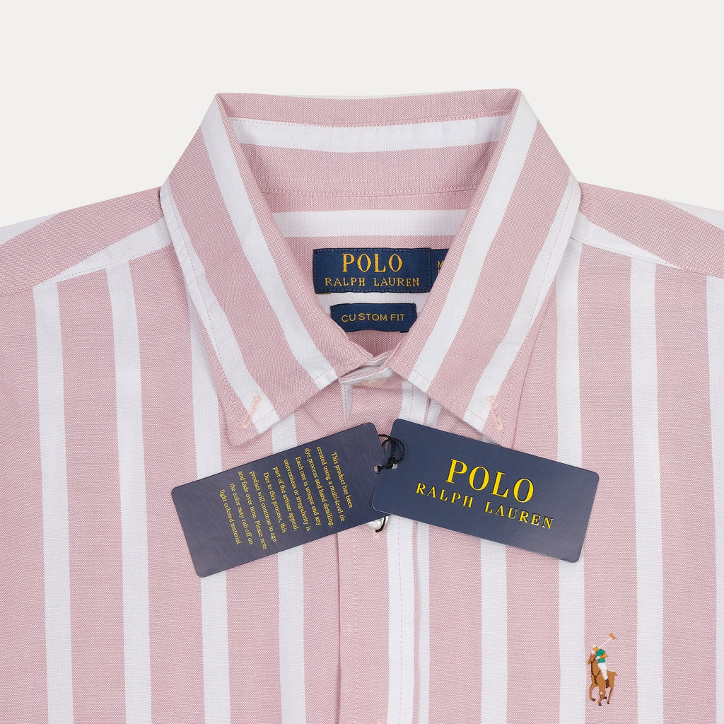 Polo Ralph Lauren Striped Elegance Shirt in Blush Whisper