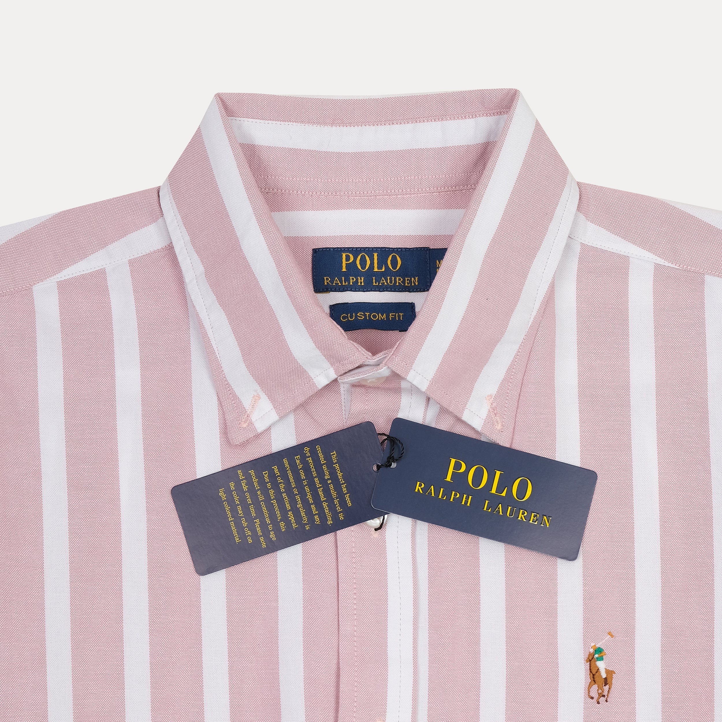 Polo Ralph Lauren Striped Elegance Shirt in Blush Whisper