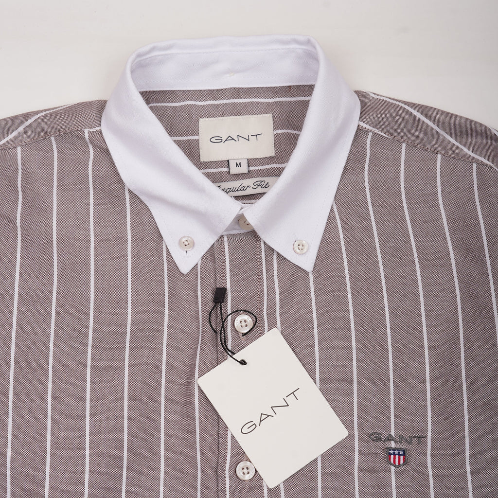 GANT Prismatic Almond Tailored Fit Long Sleeve Button-Up Shirt