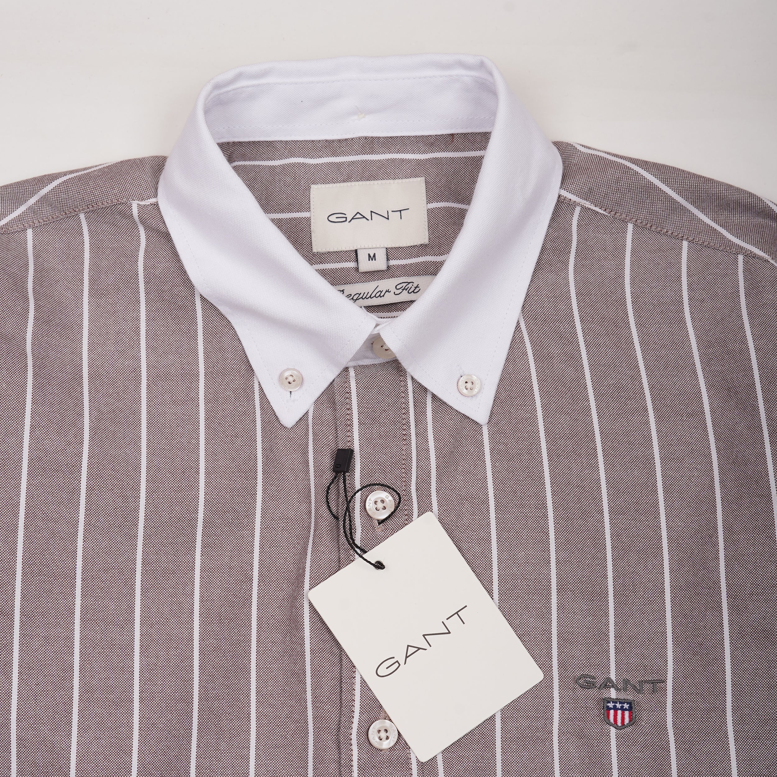 GANT Prismatic Almond Tailored Fit Long Sleeve Button-Up Shirt