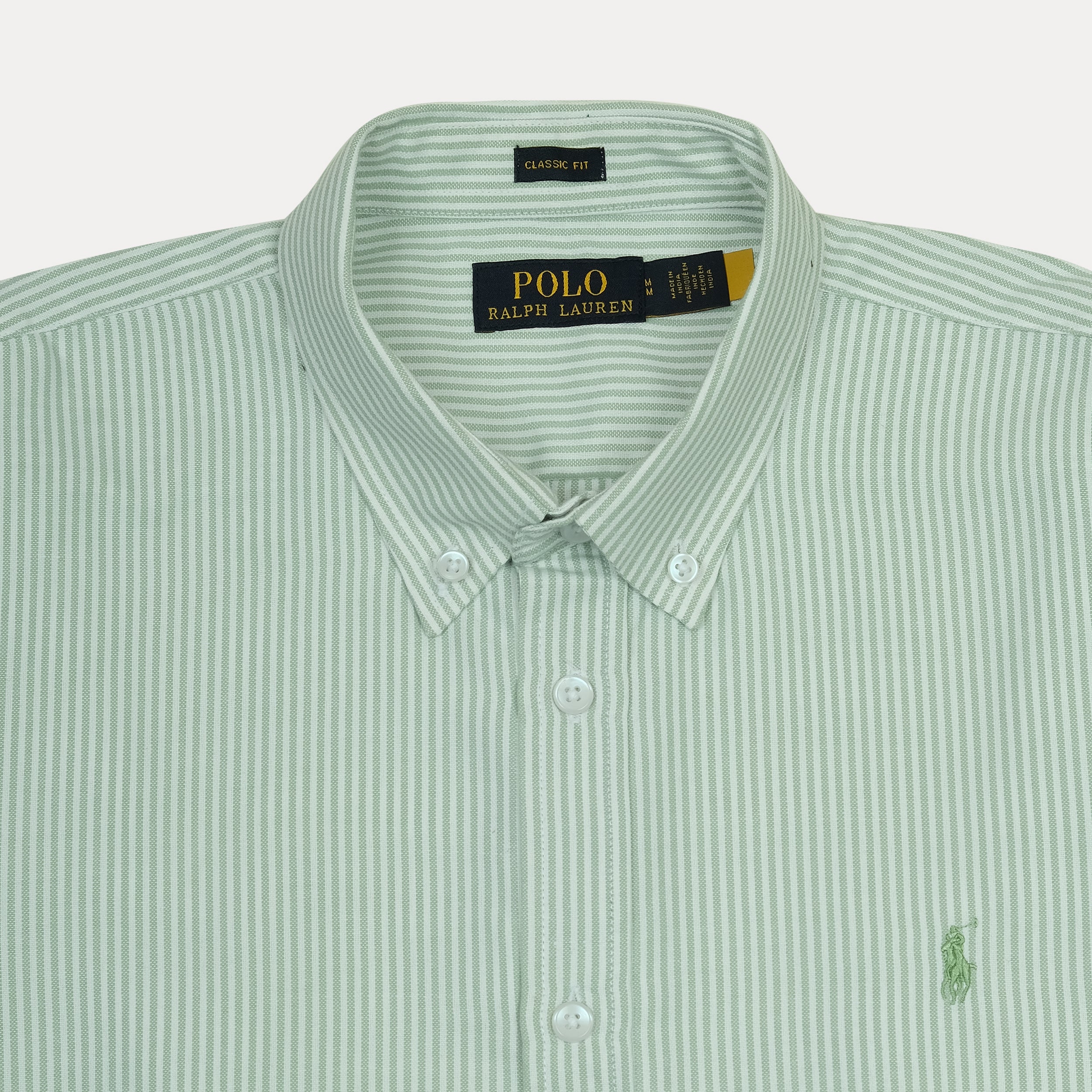 Polo Ralph Lauren Classic Fit Striped Shirt in Serene Mint