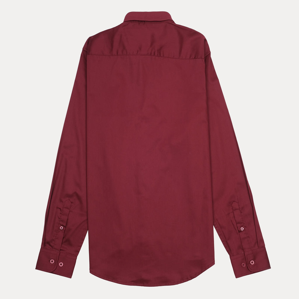 Armani Exchange Elegant Merlot Button-Up Shirt