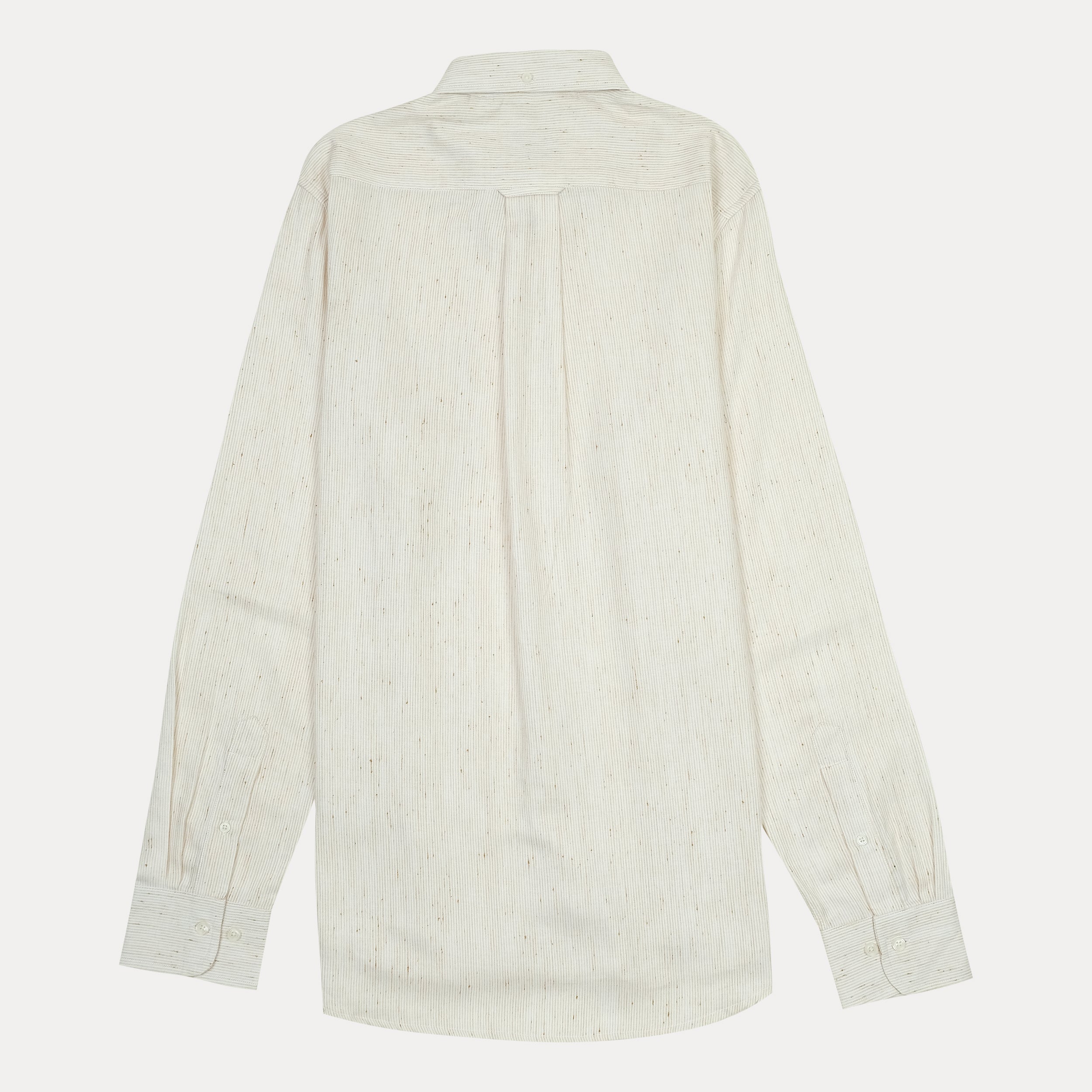[Melange Slub Linen] GANT Elegant Melange Button-Up Shirt in Whispering Cream