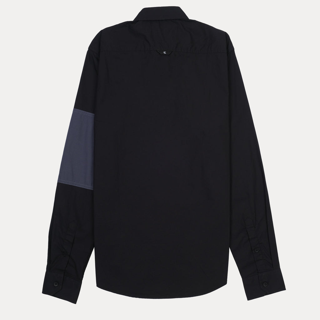 Calvin Klein Jeans Urban Chic Long Sleeve Shirt in Midnight Black