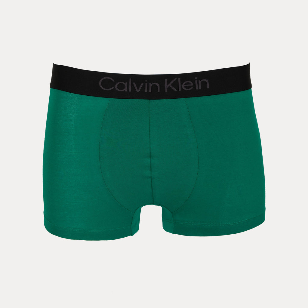 Calvin Klein Luxurious Cotton Boxer Briefs in Vibrant Emerald, Classic Navy, and Soft Lavender