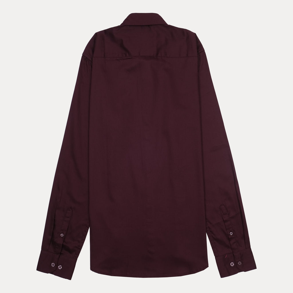 Calvin Klein Jeans Slim Fit Burgundy Shirt