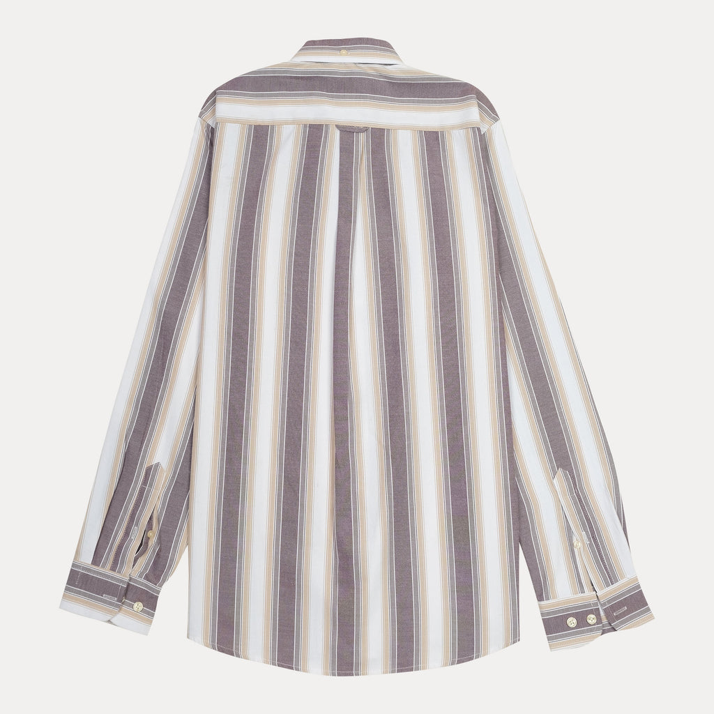 GANT Striped Elegance Tech Prep Shirt in Earthy Tones