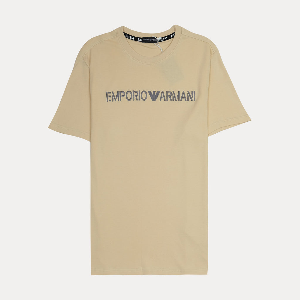 EMPORIO ARMANI Silken Buttercream Relaxed Fit Short Sleeve T-Shirt