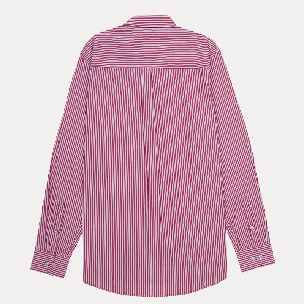 Harmont & Blaine Charming Crimson Striped Regular Fit Shirt
