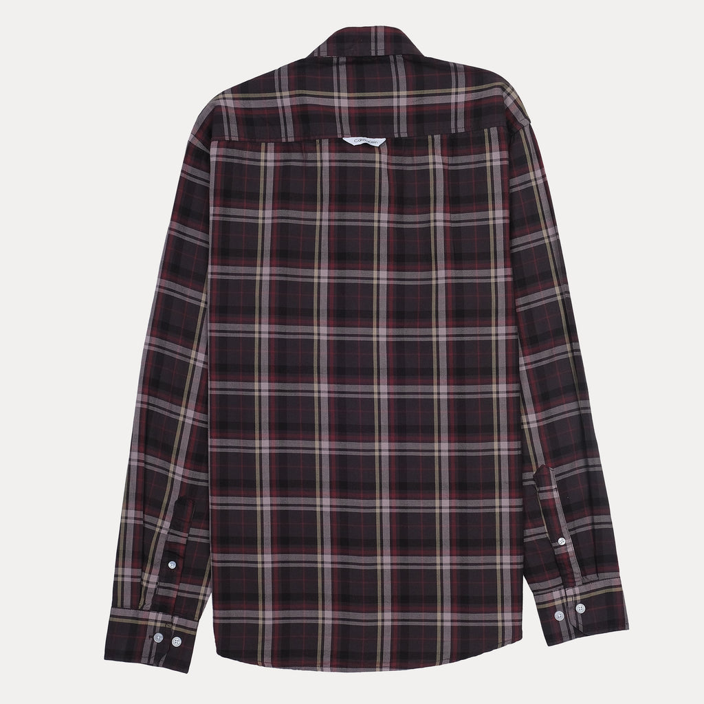 CALVIN KLEIN JEANS Prismatic Juniper Smoke Classic Fit Long Sleeve Button-Up Shirt