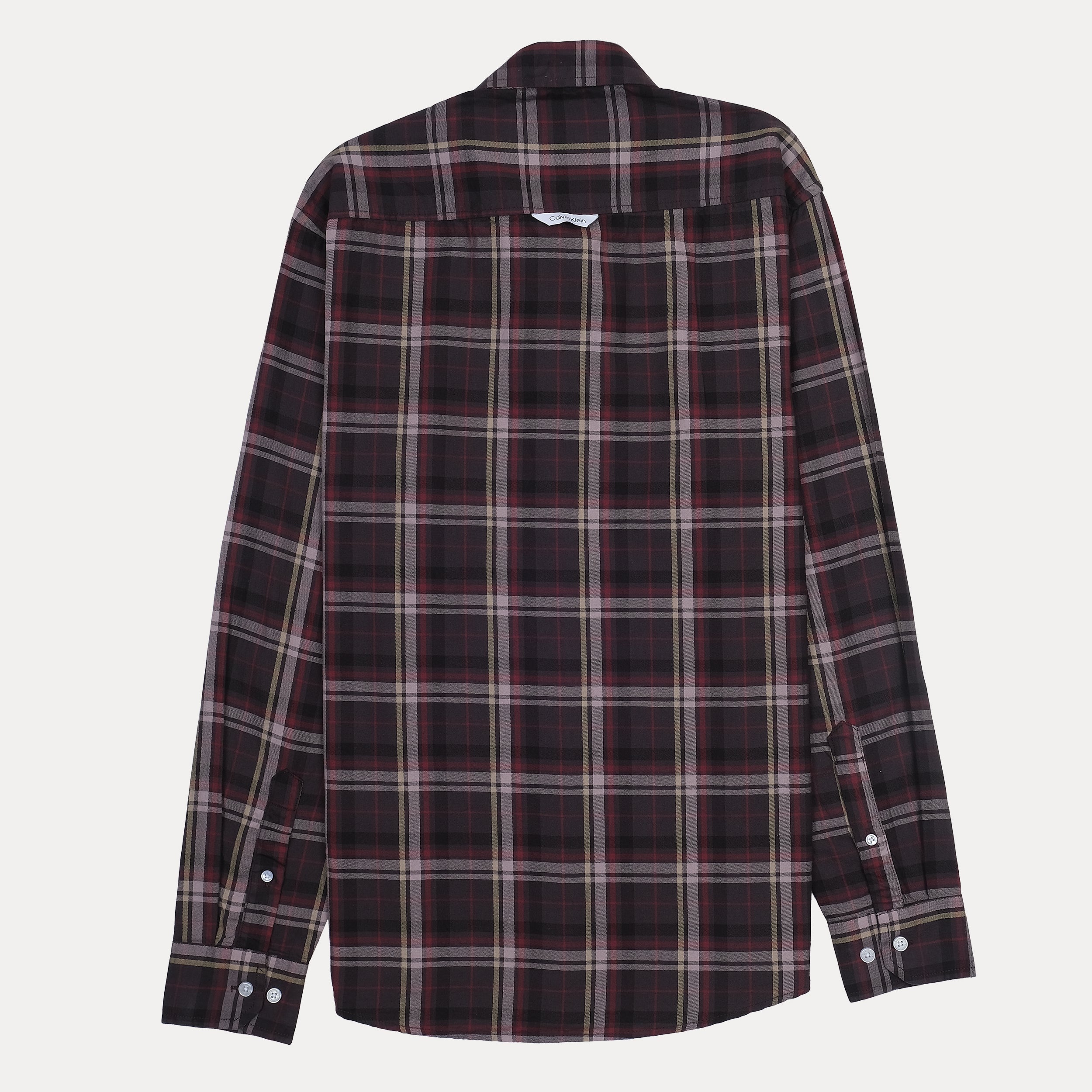 CALVIN KLEIN JEANS Prismatic Juniper Smoke Classic Fit Long Sleeve Button-Up Shirt