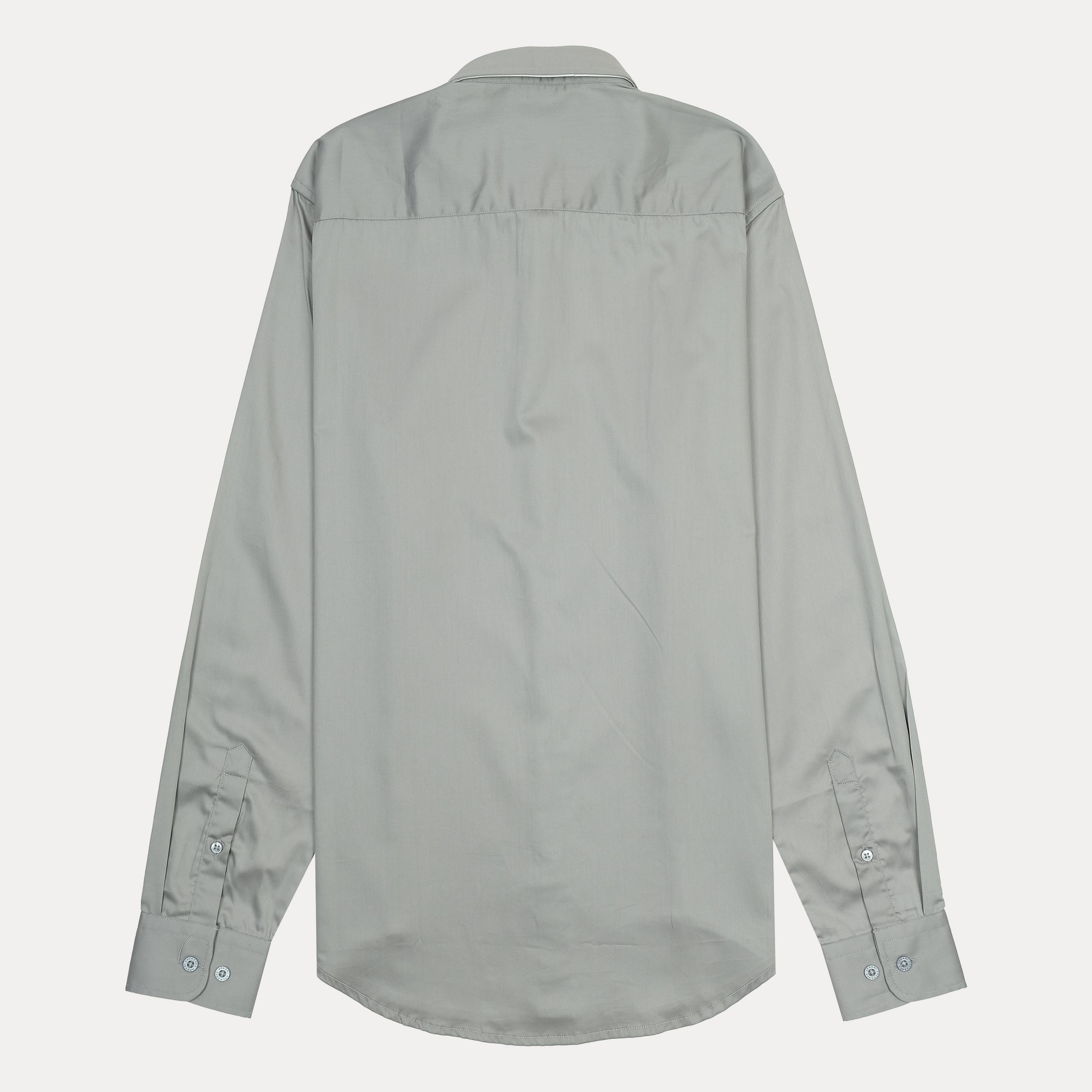 ARMANI EXCHANGE Opulent Ashen Long Sleeve Button-Up Shirt