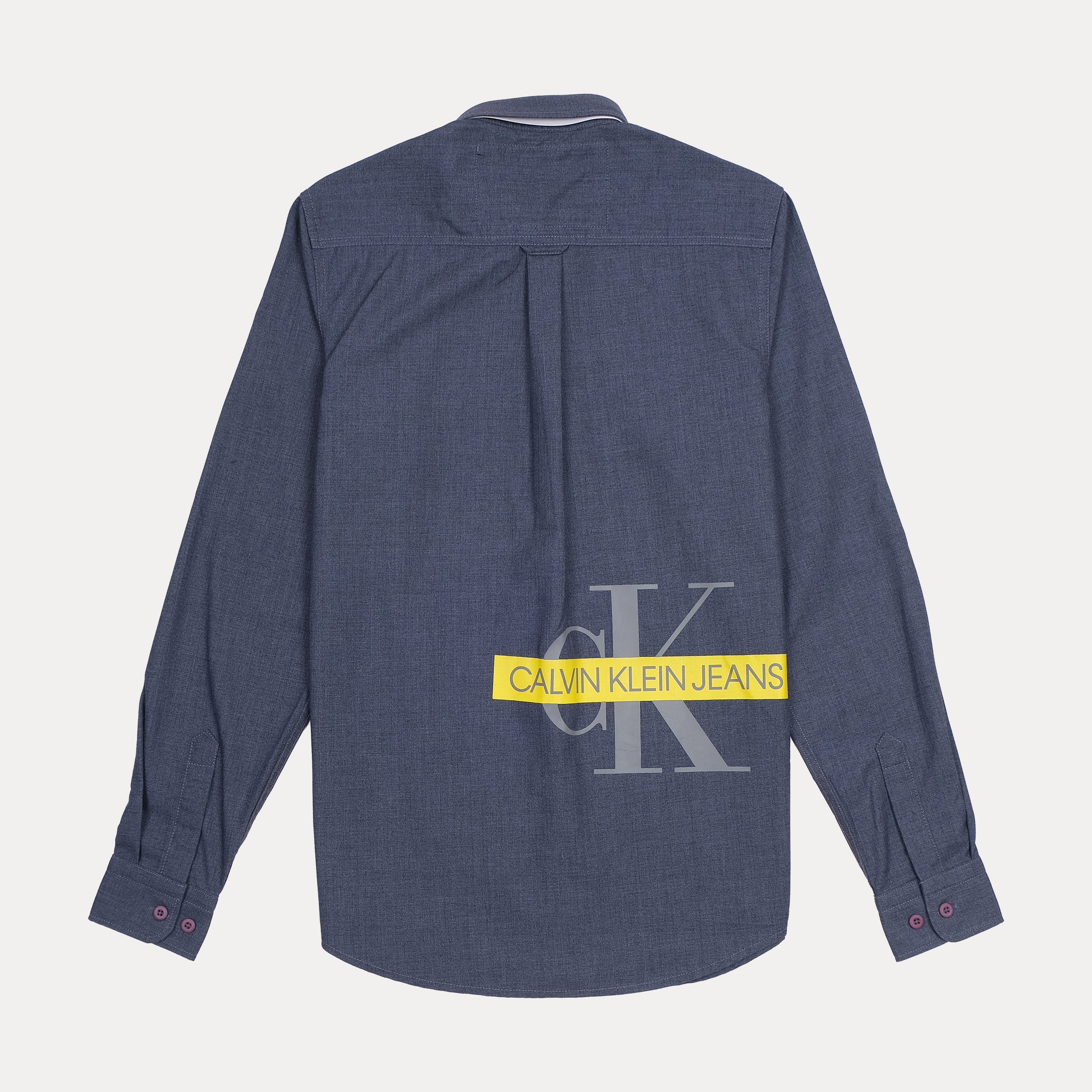 CALVIN KLEIN JEANS Astral Blue Classic Fit Long Sleeve Shirt