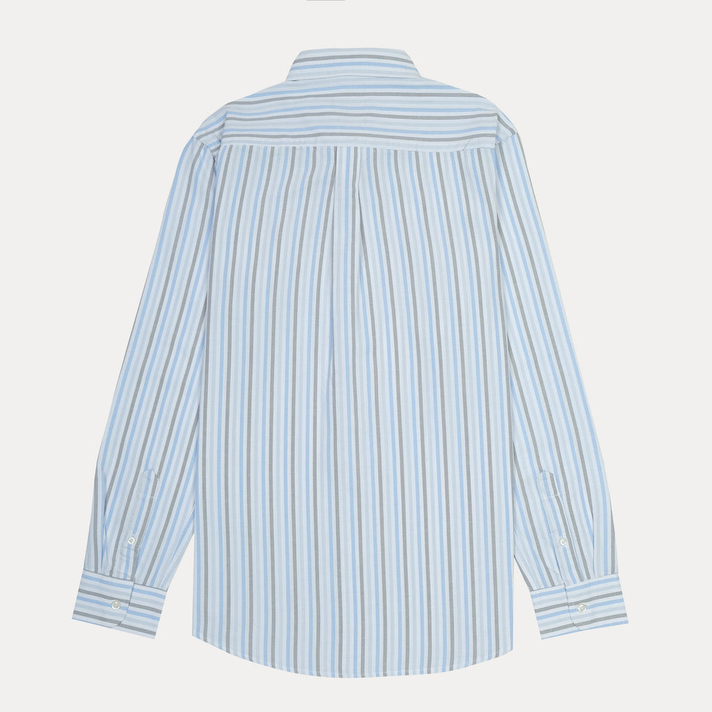 Polo Ralph Lauren Custom Fit Striped Shirt in Serene Sky Blue