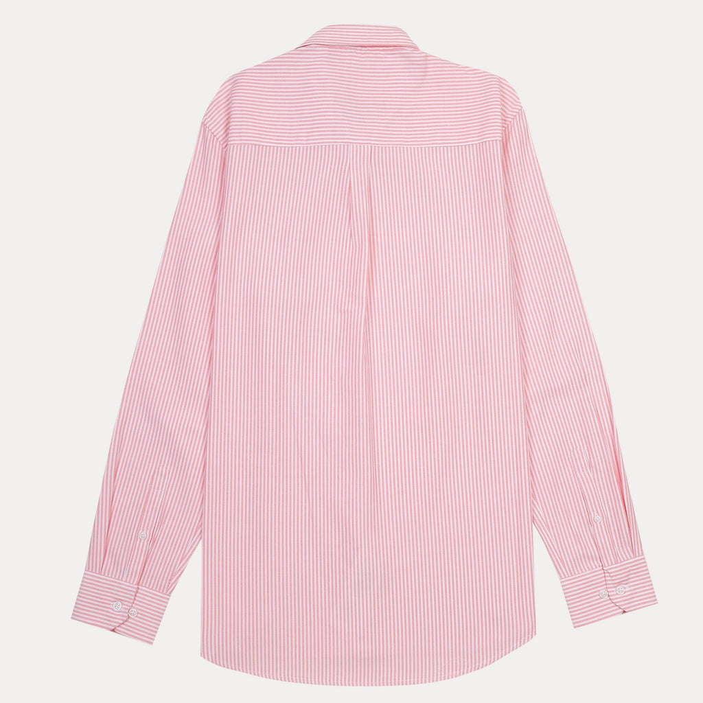 Harmont & Blaine Striped Elegance Shirt in Blushing Coral