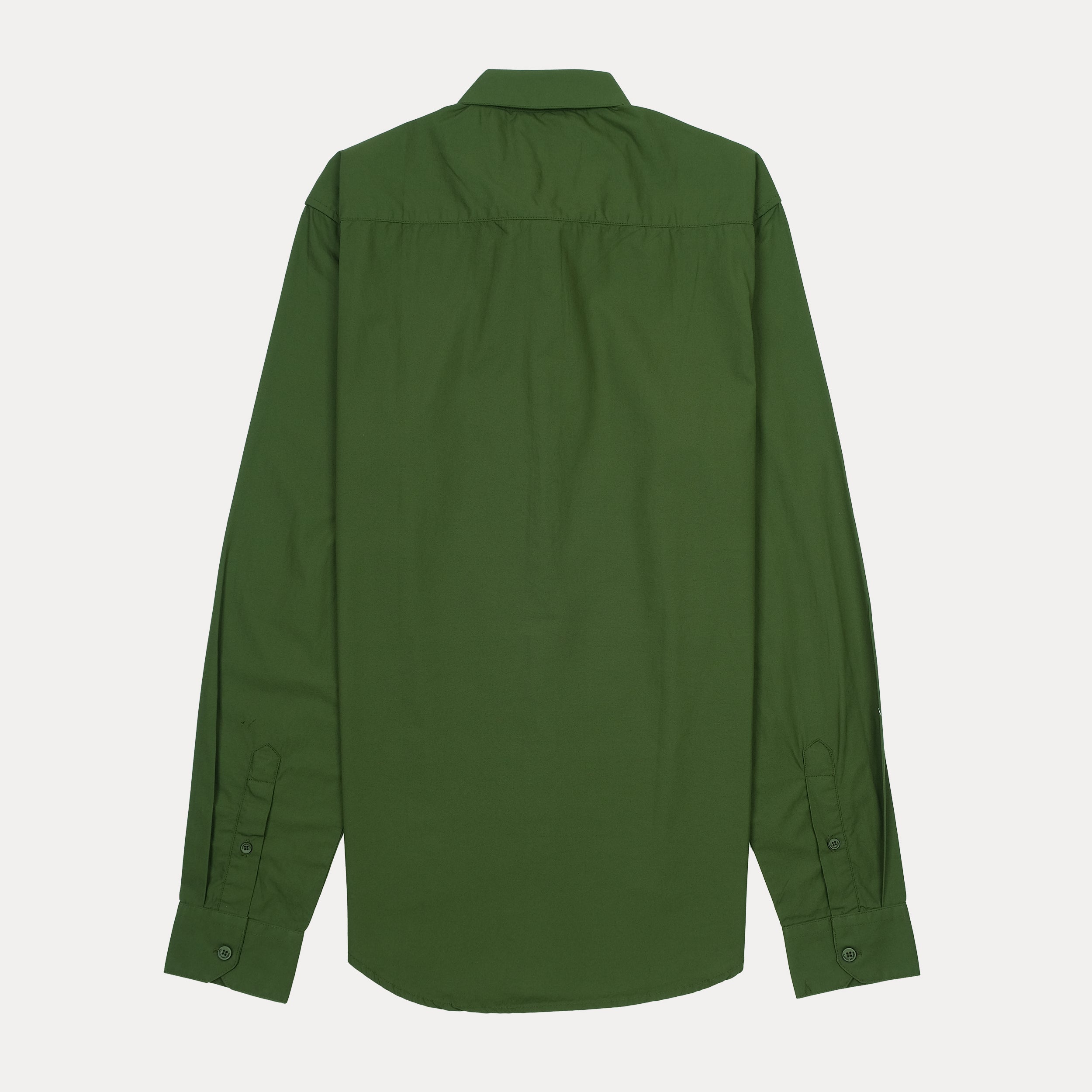 Calvin Klein Slim Fit Button-Up Shirt in Enchanted Forest Green
