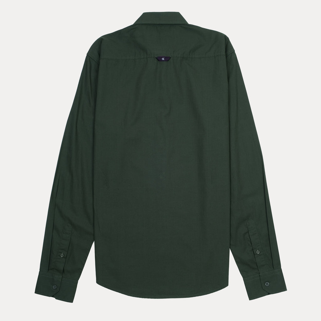 Calvin Klein Urban Jungle Long Sleeve Shirt in Forest Green