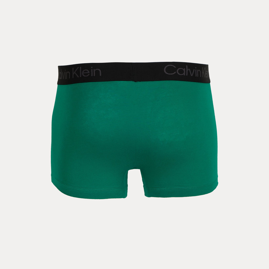 Calvin Klein Luxurious Cotton Boxer Briefs in Vibrant Emerald, Classic Navy, and Soft Lavender
