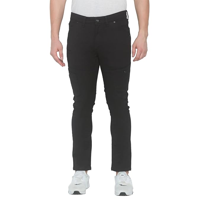 Spykar Slim Fit Black Jeans