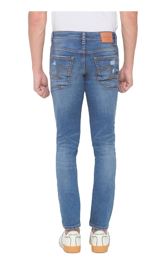 Spykar Distressed Slim Fit Jeans