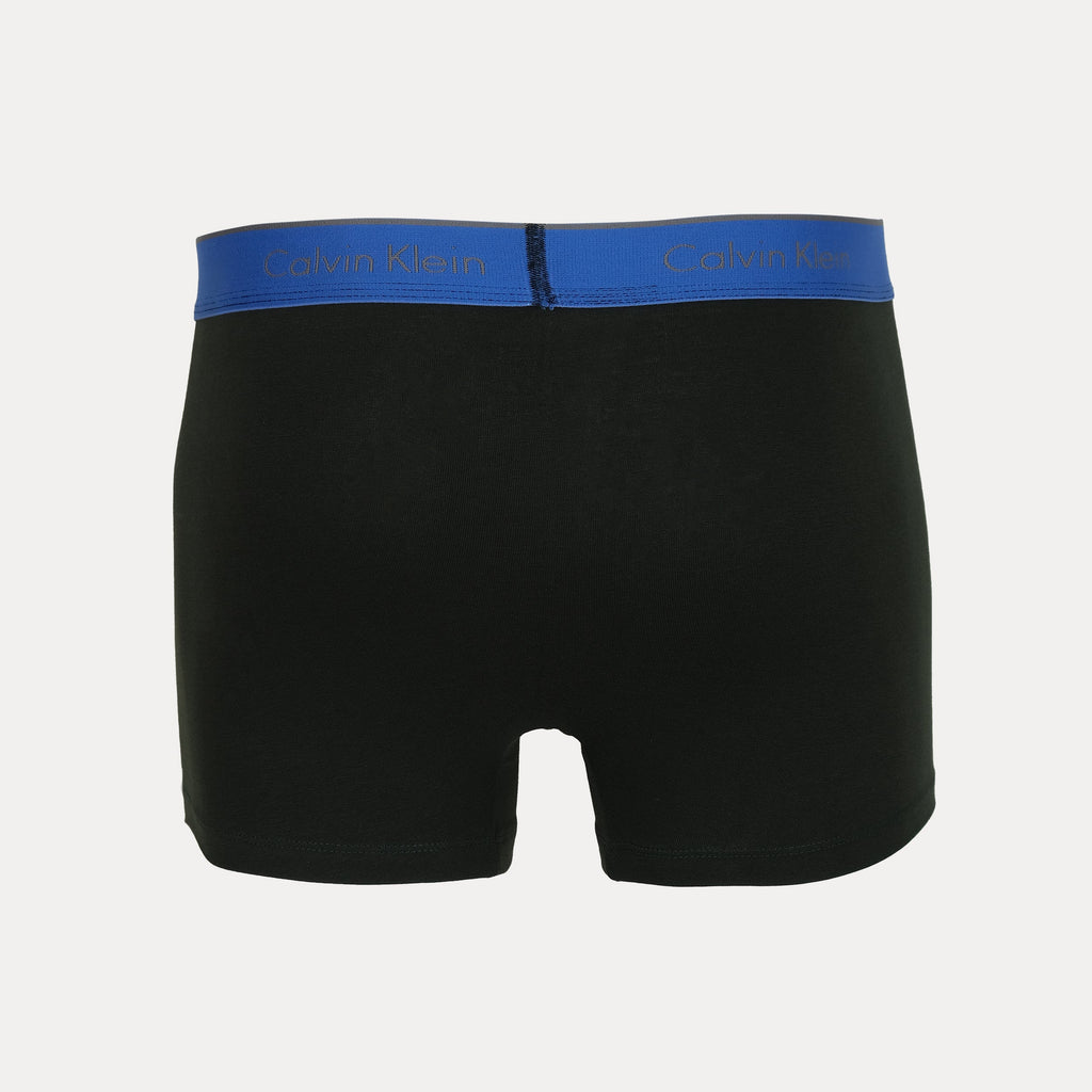 Calvin Klein Luxurious Tranquil Trunks in Serene Green, Bold Black & Radiant Red