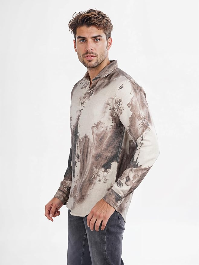 CELIO Artistic Print Long Sleeve Shirt